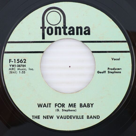 The New Vaudeville Band – Winchester Cathedral/Wait For 1966 45rpm Record F-1562 - Picture 3 of 16